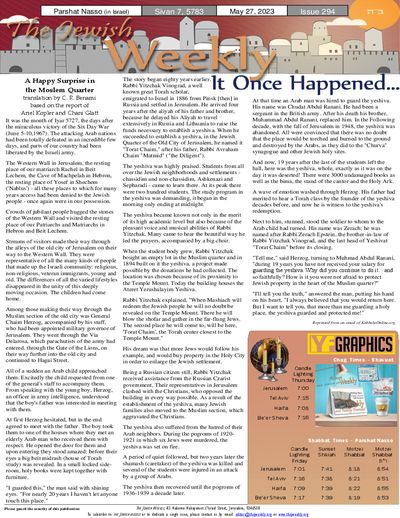 The Jewish Weekly — Parshas Naso