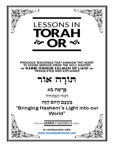 Lessons in Likutay Torah — Parshas Bo