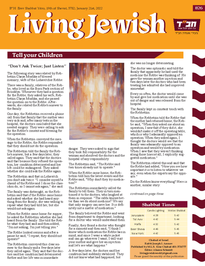 Living Jewish — Parshas Yisro
