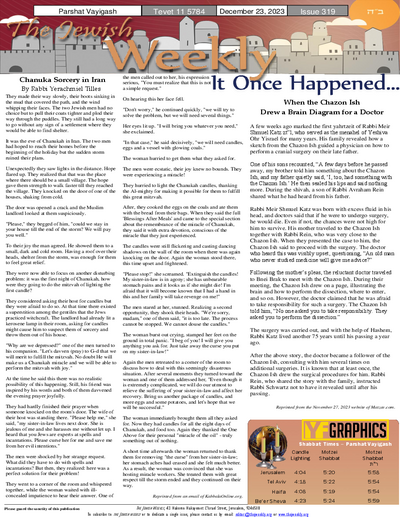 The Jewish Weekly — Parshas Vayigash