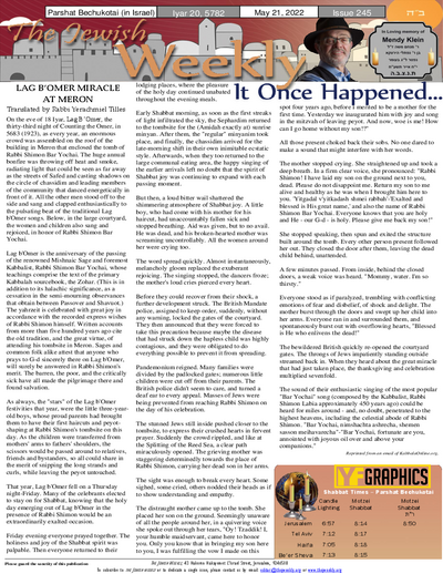 The Jewish Weekly — Parshas Behar