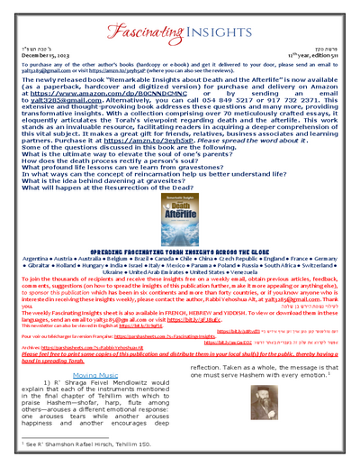 Fascinating Insights — Parshas Mikeitz
