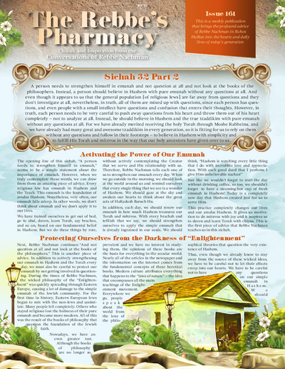 The Rebbe's Pharmacy — Parshas Bo