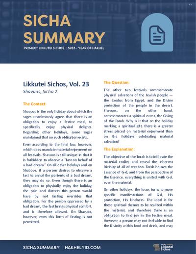 Project Likkutei Sichos — Parshas Bamidbar
