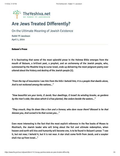 The Yeshiva.net — Parshas Balak