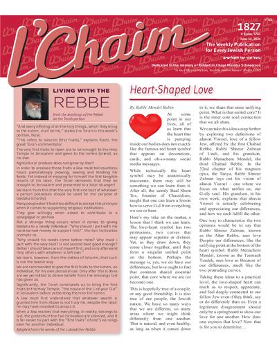 L’Chaim — Parshas Naso