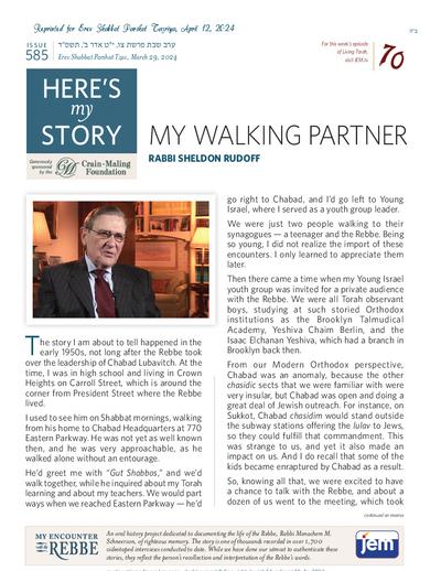 Here's my story — Parshas Tazria