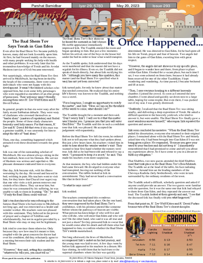 The Jewish Weekly — Parshas Bamidbar