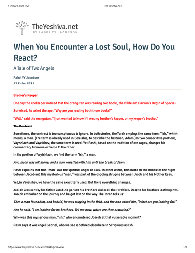 The Yeshiva.net — Parshas Vayishlach