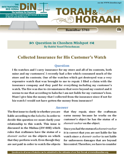 Torah & Horaah — Parshas Bamidbar