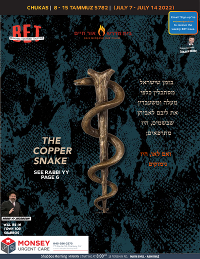 BET Journal — Parshas Chukas