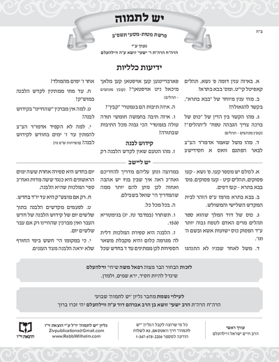 יש לתמוה — Parshas Matos-Massei