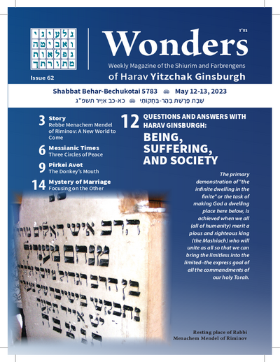 Wonders — Parshas Behar-Bechukosai