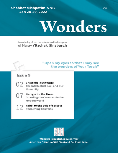Wonders — Parshas Mishpatim