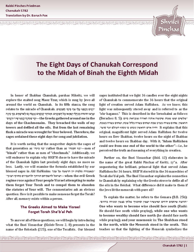 Shvilei Pinchas — Parshas Mikeitz