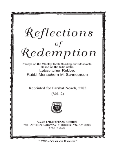 Reflections of Redemption — Parshas Noach