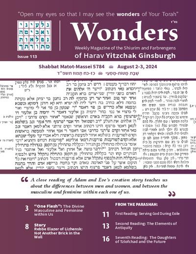Wonders — Parshas Matos-Massei
