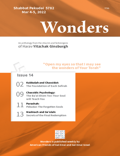 Wonders — Parshas Pekudei