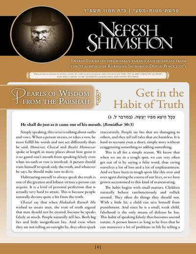 Nefesh Shimshon — Parshas Matos-Massei