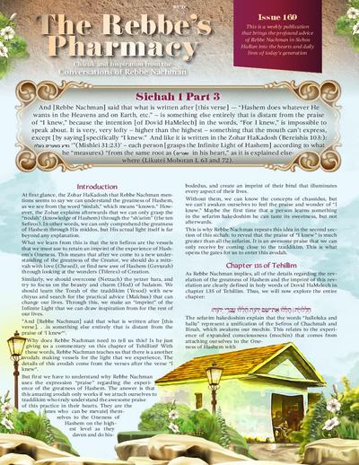 The Rebbe's Pharmacy — Parshas Bamidbar