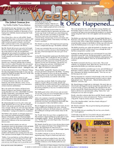 The Jewish Weekly — Parshas Emor