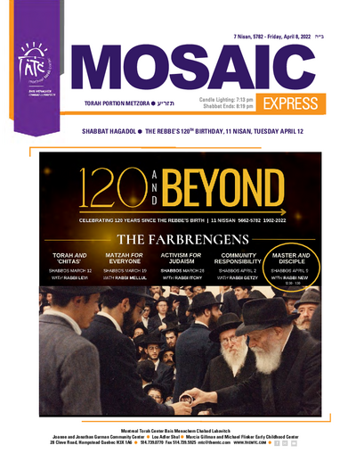 Mosaic Express — Parshas Metzora