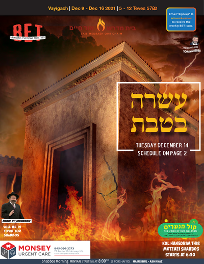 BET Journal — Parshas Vayigash