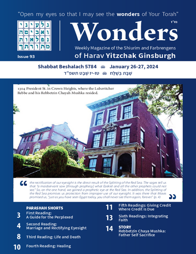 Wonders — Parshas Beshalach