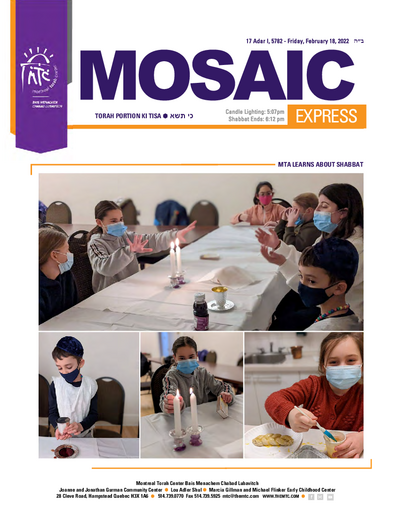 Mosaic Express — Parshas Ki Sisa