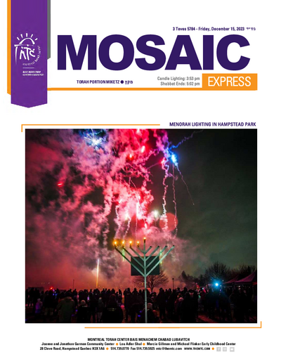 Mosaic Express — Parshas Mikeitz