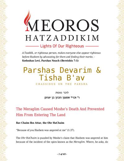 Me'oros Hatzaddikim — Parshas Devorim