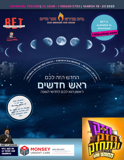 BET Journal — Parshas Vayak'hel-Pekudei