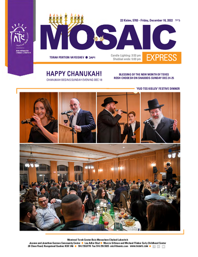 Mosaic Express — Parshas Vayeishev