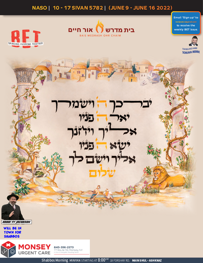 BET Journal — Parshas Naso