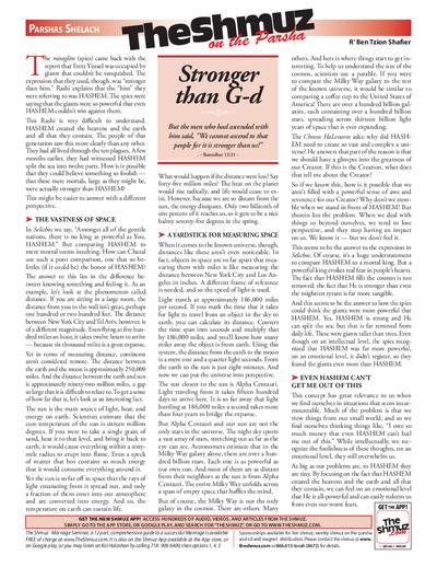 The Shmuz — Parshas Shlach