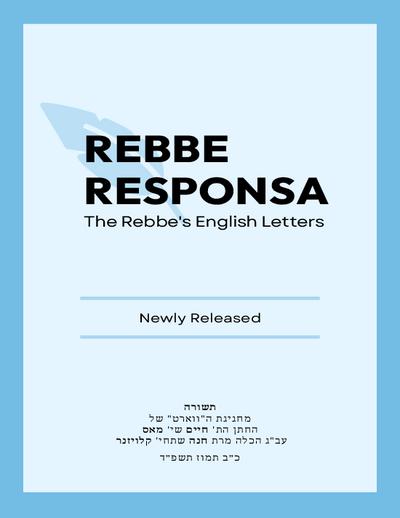 Rebbe Responsa — Parshas Matos-Massei