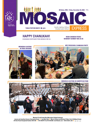Mosaic Express — Parshas Mikeitz