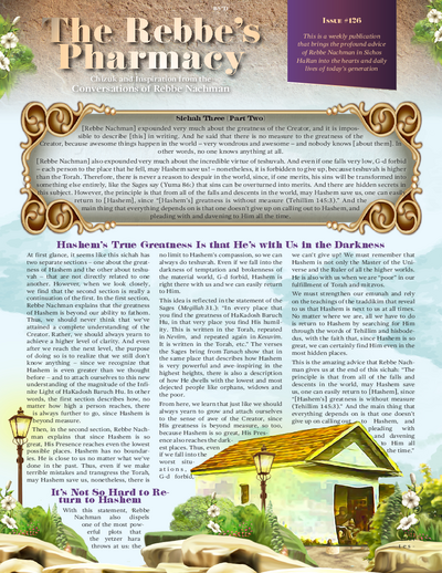 The Rebbe's Pharmacy — Parshas Vayeitzei