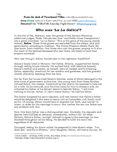 Timely Stories - Y.Tilles — Parshas Vayishlach