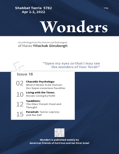 Wonders — Parshas Tazria