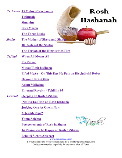 Parsha Pages — Parshas Vayelech