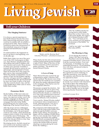 Living Jewish — Parshas Shemos