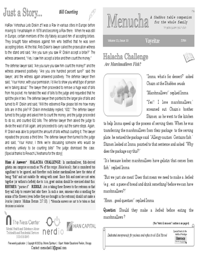 Menucha Magazine — Parshas Vayeitzei