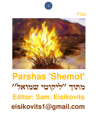 Parsha Plus — Parshas Shemos