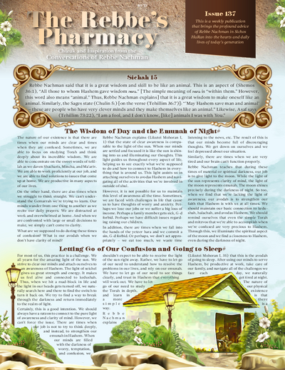 The Rebbe's Pharmacy — Parshas Mishpatim