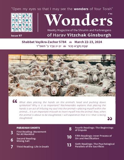 Wonders — Parshas Vayikra
