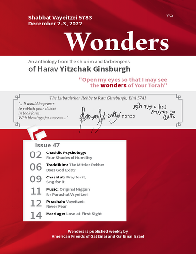 Wonders — Parshas Vayeitzei