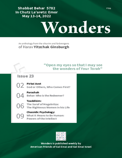 Wonders — Parshas Behar
