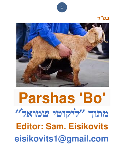 Parsha Plus — Parshas Bo