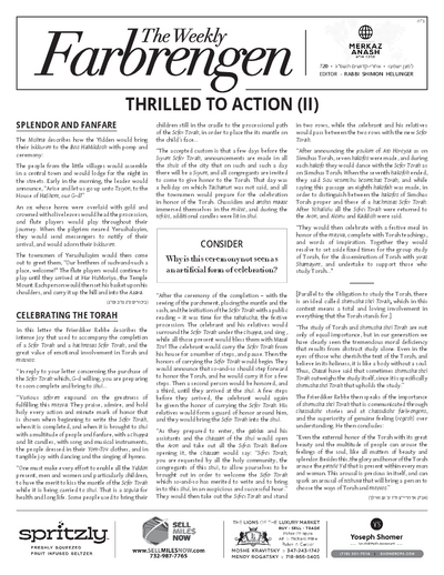 The Weekly Farbrengen — Parshas Acharei Mos-Kedoshim